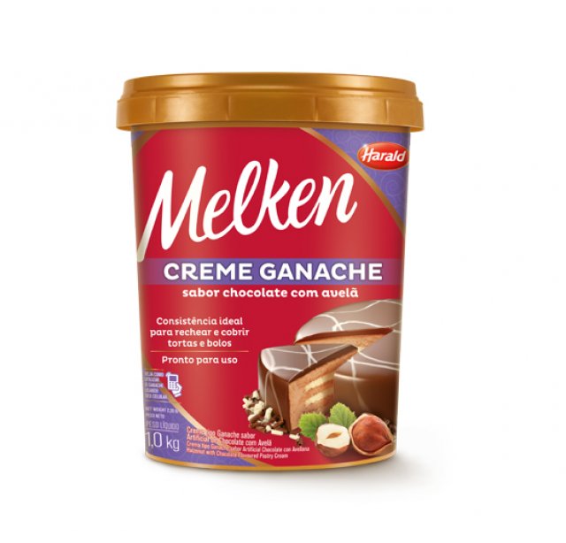 Creme Ganache Melken Chocolate com Avelã