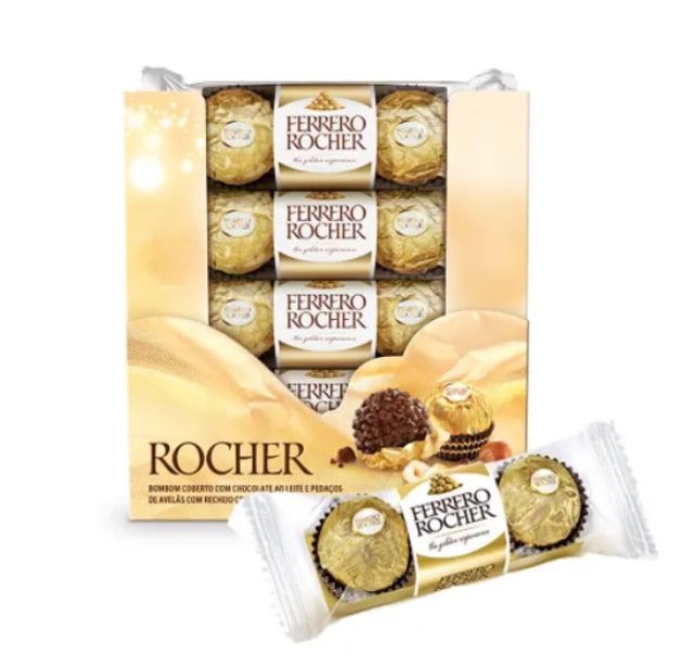Chocolate Bombom Ferrero Rocher 48 Unidades
