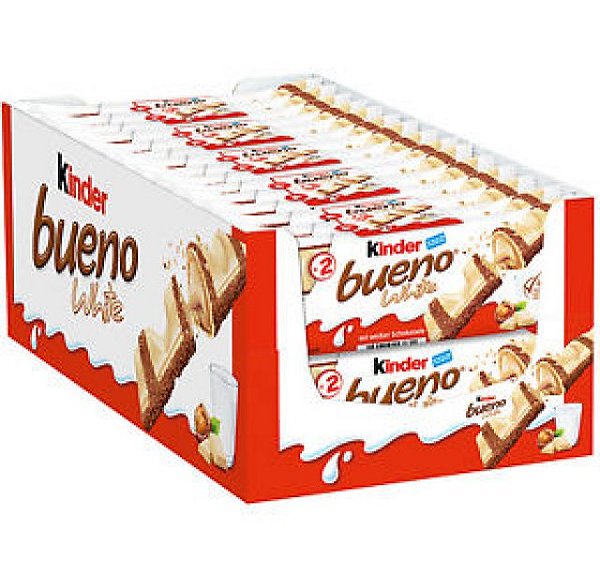 Chocolate Kinder Bueno White 30 unidades - Ferrero