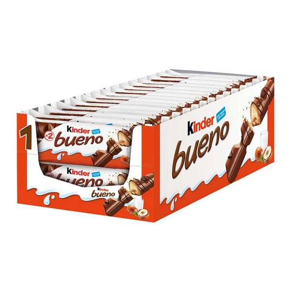 Chocolate Kinder Bueno Ao Leite com 30 unidades - Ferrero