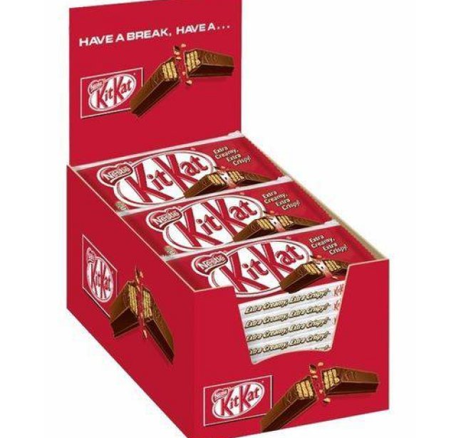 Chocolate Kit Kat Ao Leite 24 unidades de 41,5g cada Nestlè
