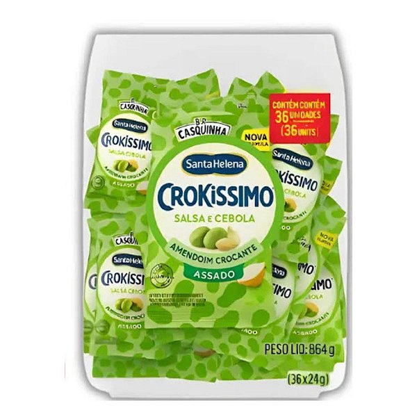 Crokíssimo Salsa e Cebola 36 un De 24g Santa Helena
