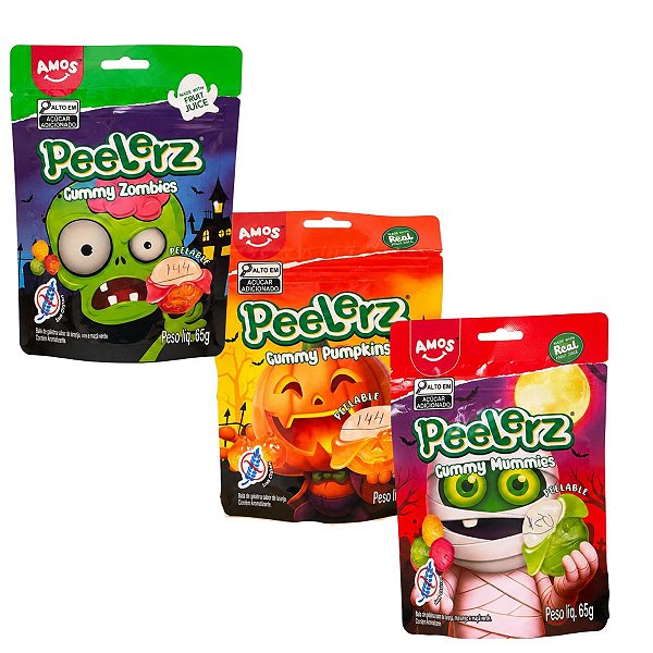 Bala de Gelatina Peelerz que Descasca 65g Amos