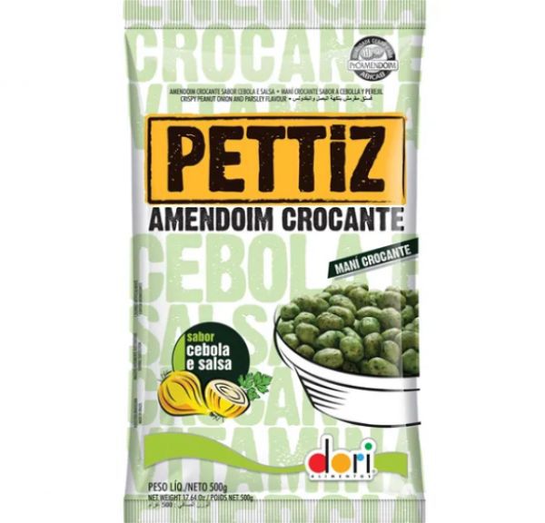 Amendoim Crocante Pettiz Cebola e Salsa Dori 500g