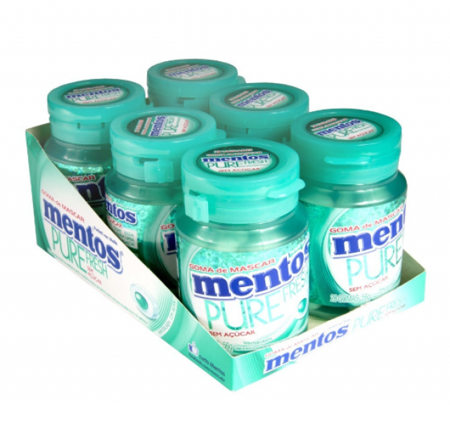 Goma De Mascar Mentos Pure Fresh Wintergreen Bottle com 6 unidades - Perfetti