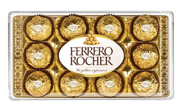 Chocolate Ferrero Rocher com 12 unidades