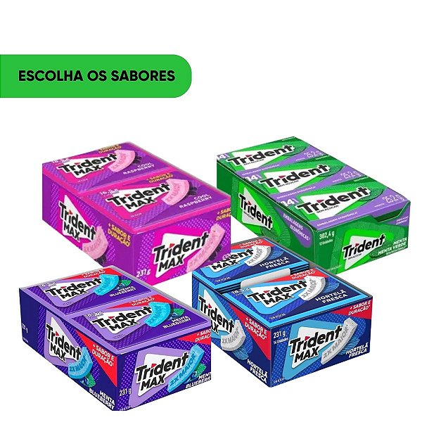 Display Trident Max 231g 14un de 16,5g Mondelez