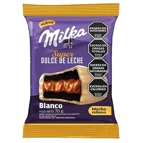 Biscoito Alfajor Super Doce De Leite Branco 70G - Milka