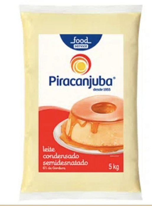 Leite Condensado Semidesnatado Piracanjuba 5kg