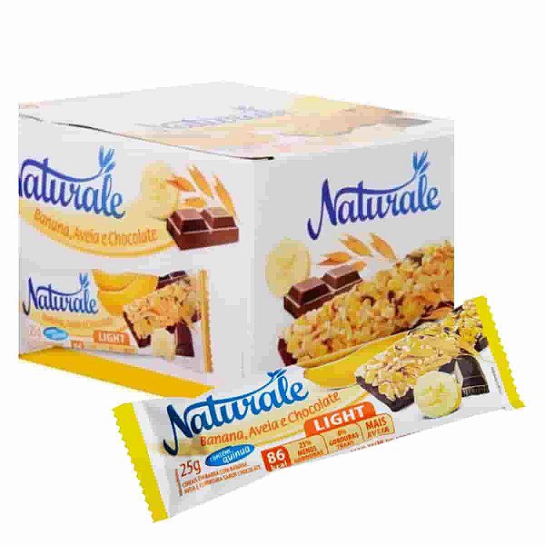 Barra De Cereal Light Banana Aveia E Chocolate 24x25g Naturale