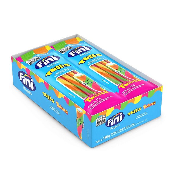 Mini Fini Tubes Twister 15g 12UN - Fini