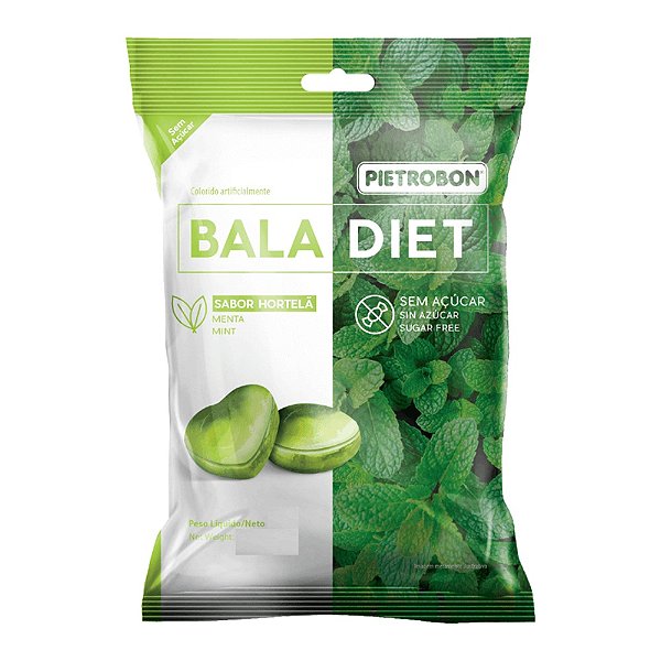 Bala Diet Super Fresh Hortelã 50g - Pietrobon