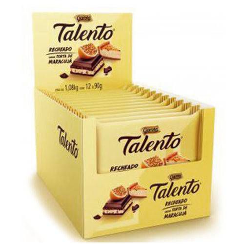 Chocolate Talento Recheado Maracujá 90G C/12 - Garoto