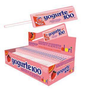 Pirulito Mastigável Yogurte 100 Dori com 50 unidades