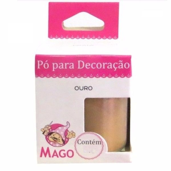 Pó Para Decoração Confeitar Ouro 8g Mago