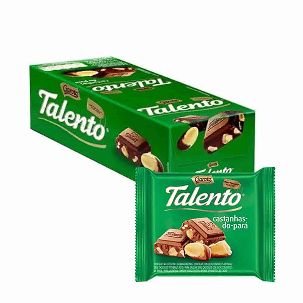 Chocolate Mini Talento Castanha do Pará 15X25g Garoto