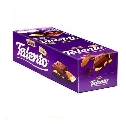 Chocolate Mini Talento Amêndoas e Passas 15X25g Garoto