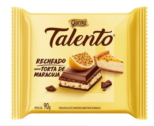 Chocolate Garoto Talento Recheado Torta de Maracujá com 90g