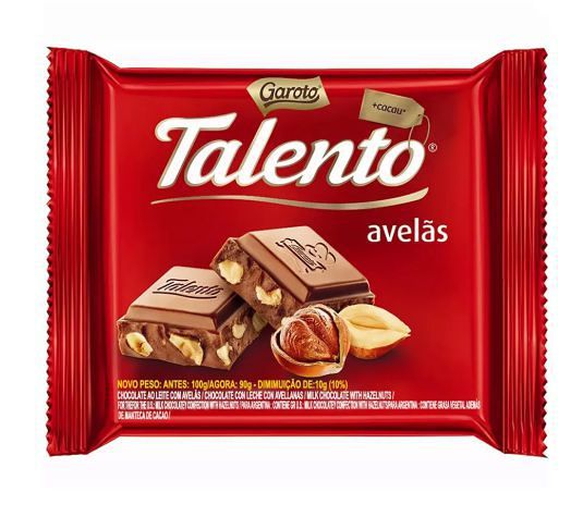 Chocolate Garoto Avelãs com 90g
