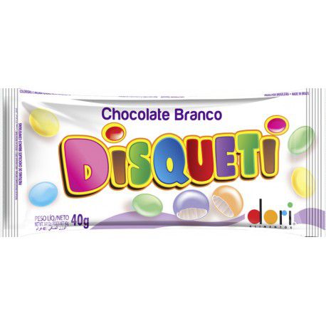 Disqueti Chocolate Branco 40g - Dori