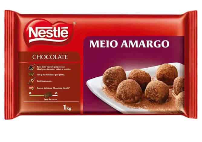 Barra de Chocolate Meio Amargo Nestlé 1kg