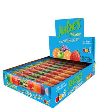 Bala de Goma Jubes Fruit Snacks Dori 20 unidades de 48g