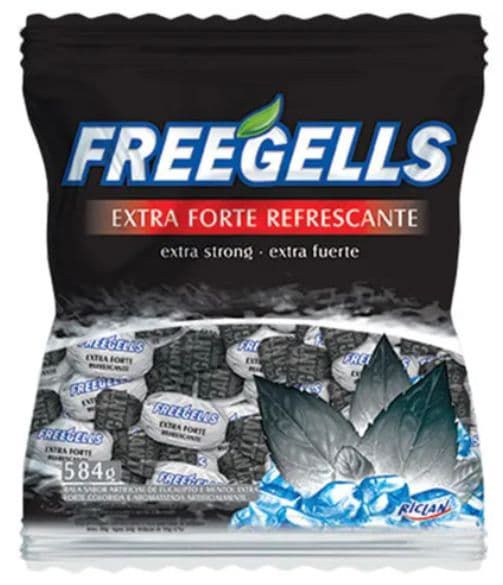 Bala Dura Extra Forte Refrescante Freegells 584g - Riclan