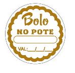 Etiquetas Adesivas Decorativas Eticol Bolo no Pote com 100 unidades