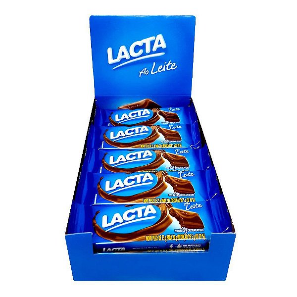 Chocolate Ao Leite 20un de 20g Lacta