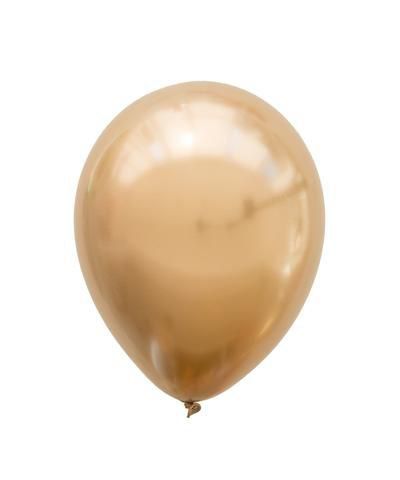 Balão Chrome Dourado Nº 9 c/ 25 Un.