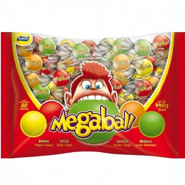 Chiclete Megaball 80 Unidades - Sukest