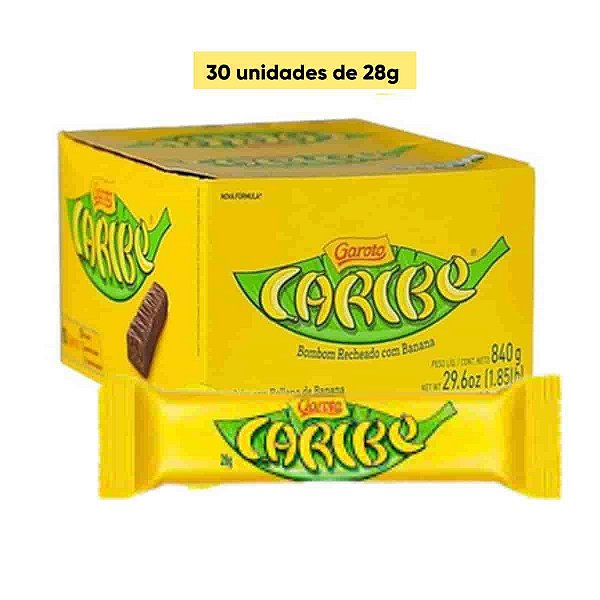 Chocolate Caribe com 30 un de 28g Garoto