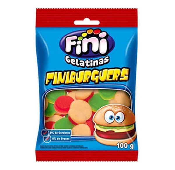 Bala gelatinas  Finiburguers  90g - Fini
