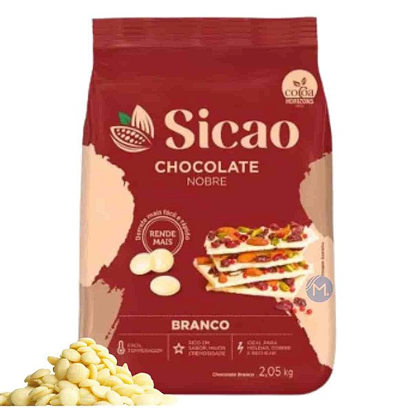 Chocolate Nobre Gold Branco Gotas Sicao 2,050kg