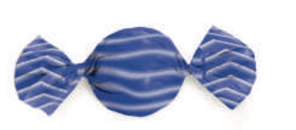 Embalagem para Trufa Azul Listrada 14,5x15,5cm - Carber