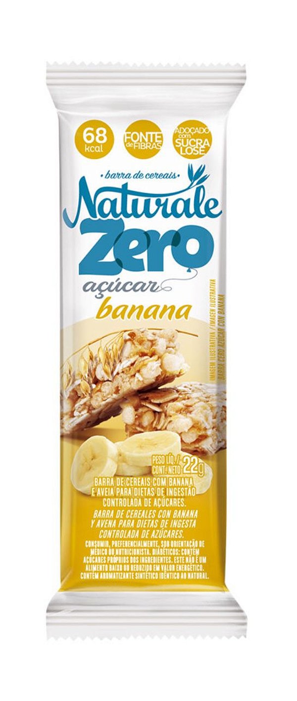 Barra de Cereal Banana Zero Açucar 22g - Naturale