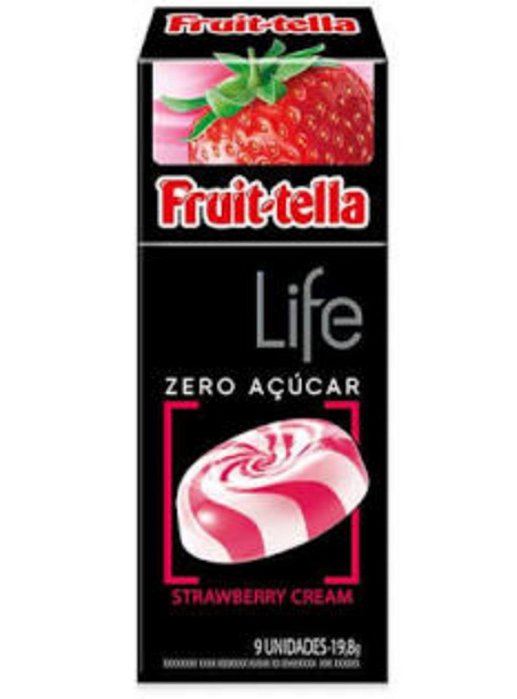 Bala Fruittella Live Zero Açucar  Strawberry 18,9g- Perfetti