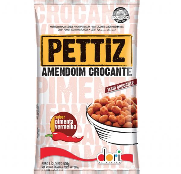 Amendoim Crocante Pettiz Pimenta Vermelha Dori 500g