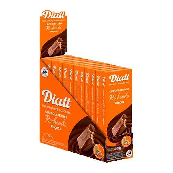 Chocolate diet paçoca 12x25g - Diatt