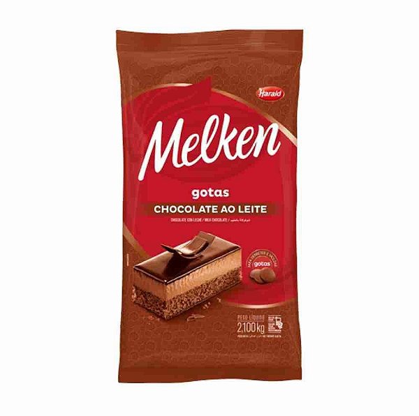 Chocolate Melken ao Leite Gotas  2,050kg - Harald