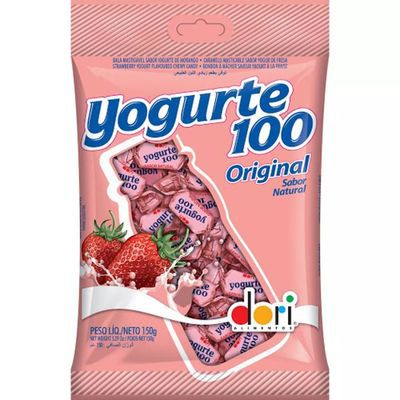 Bala Mastigável Yogurte Original 100 Dori 150g