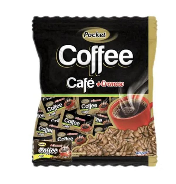 Bala Dura Pocket Cremosa Coffee Freegells 100g - Riclan