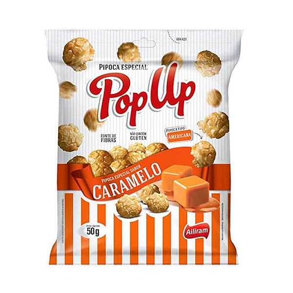 Pipoca Pop Up Caramelo 50 g - Bel