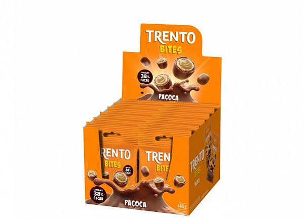 Rolinhos De Wafer Trento Bites Paçoca com 12 Unidades de 40g - Peccin