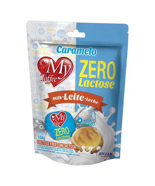 Bala My Toffee Zero Lactose Leite 104g -  Riclan