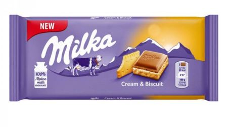 Chocolate Cream & Biscuit  100g - Milka