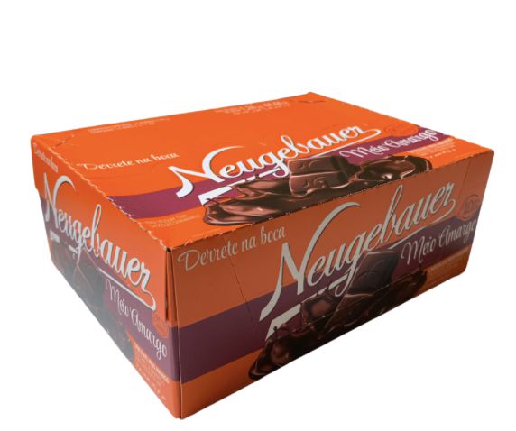 Caixa Barra Chocolate Meio Amargo c/14 unidades De 90g - Neugebauer