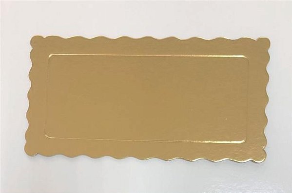Cake boart Retangular ouro N30x19 cm - Curifest