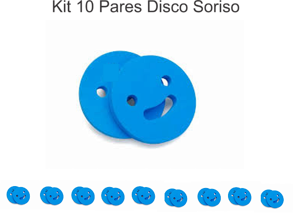 Kit 10 Pares de Disco Sorriso