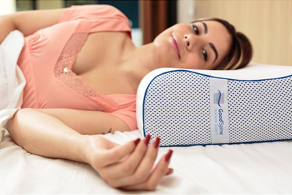 Travesseiro Anatômico Universal Good Spine GS11 Azul